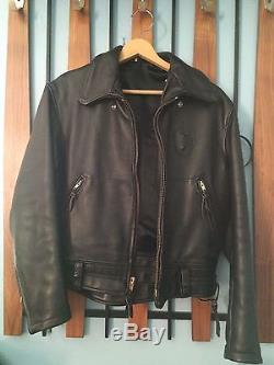 Vintage Police Leather Jacket Excellent++ Condition
