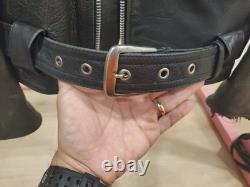 Vintage Polo Ralph Lauren Black Leather Motorcycle Jacket. Size Medium Vintage Polo Ralph Lauren Black Leather Motorcycle Jacket. Size Medium