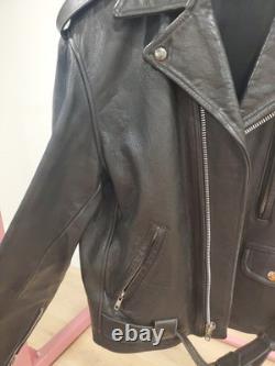 Vintage Polo Ralph Lauren Black Leather Motorcycle Jacket. Size Medium Vintage Polo Ralph Lauren Black Leather Motorcycle Jacket. Size Medium
