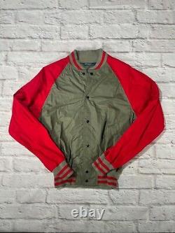 Vintage Polo Ralph Lauren S 90s College RRL Varsity Colorblock Bomber Jacket