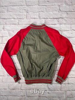 Vintage Polo Ralph Lauren S 90s College RRL Varsity Colorblock Bomber Jacket