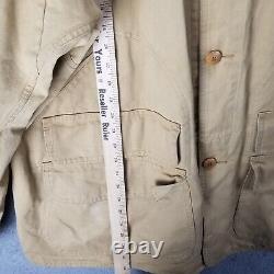 Vintage Polo Ralph Lauren Sportsman Jacket Canvas Utility Hunting Coat Adult XL