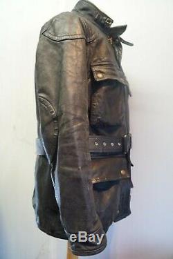 Vintage Ralph Lauren Leather Motorcycle Jacket Size M Panther Style
