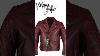 Vintage Red Diamond Leather Biker Jacket Classic Cross Hatch Design Cowhide Motorcycle Jacket