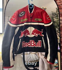 Vintage Redbull leather racing jacket