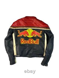 Vintage Redbull real leather racing jacket 90s USA nascar big logo