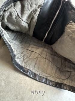 Vintage Reworked Polo Ralph Lauren Harley Davidson Leather Moto Biker Jacket