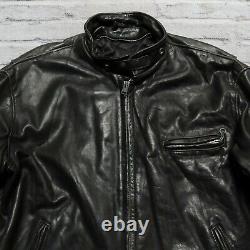 Vintage Schott 141 Cafe Racer Leather Motorcycle Jacket Made in USA