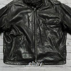 Vintage Schott 141 Cafe Racer Leather Motorcycle Jacket Made in USA