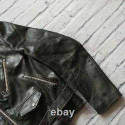 Vintage Schott 418 Leather Perfecto Motorcycle Jacket Size 36 Made in USA Biker