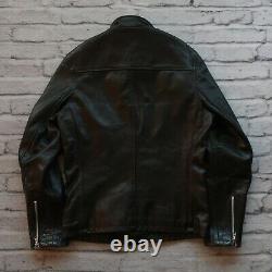 Vintage Schott 654 Cafe Racer Leather Motorcycle Jacket Size S Made in USA