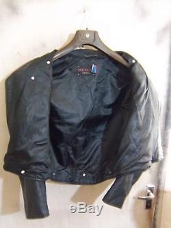 Vintage Schott Leather Motorcycle Jacket Size 42