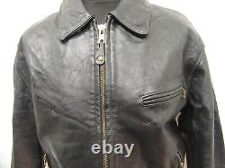 Vintage Schott Leather Motorcycle Jacket Size XL