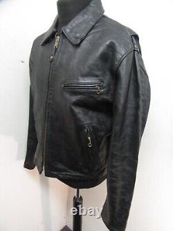 Vintage Schott Leather Motorcycle Jacket Size XL