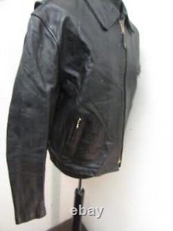 Vintage Schott Leather Motorcycle Jacket Size XL