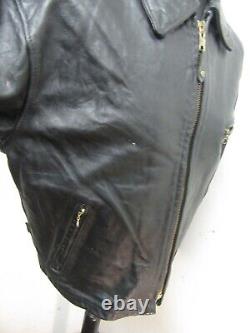 Vintage Schott Leather Motorcycle Jacket Size XL