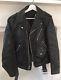 Vintage Schott Motorcycle Biker Rider Leather Jacket Black 36 USA SMALL