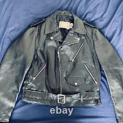 Vintage Schott NYC Perfecto 418-453-474-SM Leather Biker Jacket Size 44