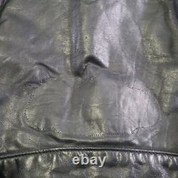 Vintage Schott NYC Perfecto Motorcycle Black Leather Jacket Size 42 Made In USA