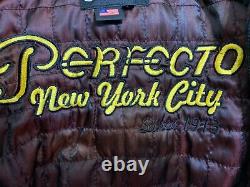 Vintage Schott Nyc Heavy Leather Perfecto Motorcycle Jacket Size M