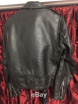 Vintage Schott One Star Perfecto Leather Motorcycle Jacket 613, 618, 626
