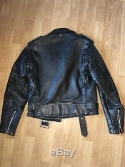 Vintage Schott Perfecto 618 Motorcycle Biker Leather Jacket Size 38