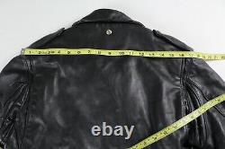 Vintage Schott Perfecto Leather Jacket Motorcycle 118 Steerhide Black Sz 38 USA