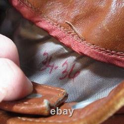 Vintage Schott Style Jacket NYC Cafe Racer Leather Coat Biker Motorcycle Tan 70s