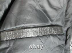 Vintage Shaf Black Leather Jacket-Motorcycle Biker Style- Size 54