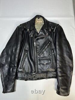 Vintage Steerhide One Star Motorcycle Jacket Men's Size 38