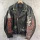 Vintage Studded Leather Jacket Men's M Misfits Sahamin Type O Grunge 90s Motorcy
