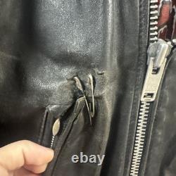 Vintage Studded Leather Jacket Men's M Misfits Sahamin Type O Grunge 90s Motorcy