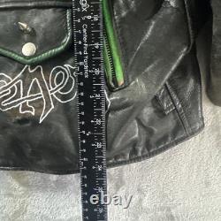 Vintage Studded Leather Jacket Men's M Misfits Sahamin Type O Grunge 90s Motorcy