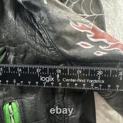 Vintage Studded Leather Jacket Men's M Misfits Sahamin Type O Grunge 90s Motorcy