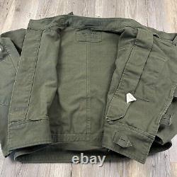 Vintage Swedish 60s Military Jacket Mens Extra Large Tanker Utility Tactical CBV