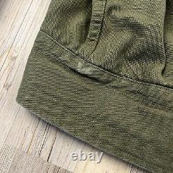 Vintage Swedish 60s Military Jacket Mens Extra Large Tanker Utility Tactical CBV