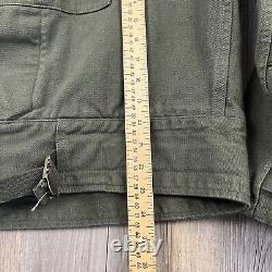 Vintage Swedish 60s Military Jacket Mens Extra Large Tanker Utility Tactical CBV