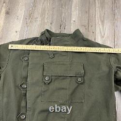Vintage Swedish 60s Military Jacket Mens Extra Large Tanker Utility Tactical CBV