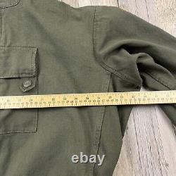 Vintage Swedish 60s Military Jacket Mens Extra Large Tanker Utility Tactical CBV