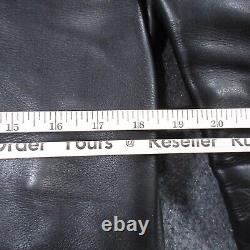 Vintage Taubers Leather Shirt Mens Medium Horse California Moto Bluf Jacket 50s