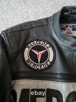 Vintage Top Gear Mercedes Leather Motorcycle Racing Jacket Size S
