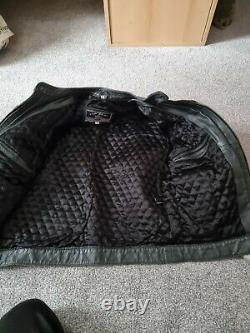 Vintage Top Gear Mercedes Leather Motorcycle Racing Jacket Size S