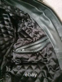 Vintage Top Gear Mercedes Leather Motorcycle Racing Jacket Size S