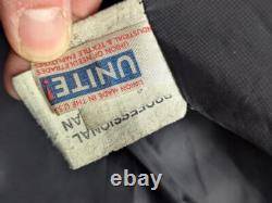 Vintage USA made 1970s 80s motorcycle jacket XL black leather 46 biker harley