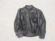 Vintage USA made 1990s motorcycle jacket 48 black leather CAFE RACER vented XL