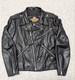 Vintage USA made HARLEY DAVIDSON leather jacket leather L black 44 motorcycle