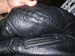 Vintage VANSON Motorcycle leather jacket 46 Genesis Race Jacket RARE