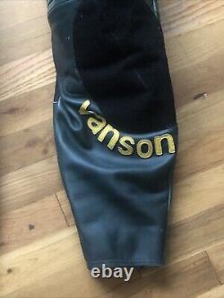 Vintage Vanson All-Star Motorcycle jacket suit size 44 Great for Motor Sports