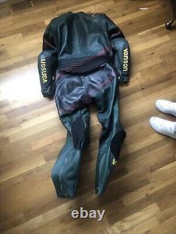 Vintage Vanson All-Star Motorcycle jacket suit size 44 Great for Motor Sports