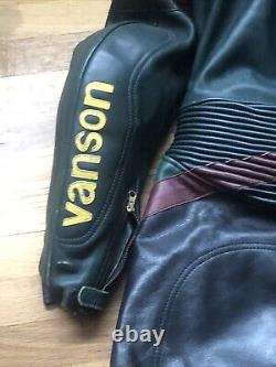 Vintage Vanson All-Star Motorcycle jacket suit size 44 Great for Motor Sports